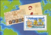St Vincent 1992 Paddle-steamer/ Sail/ Sailing Ships/ Boats/ Postal Transport 1v m/s (b4212a)