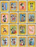 St Vincent 1994 Disney/ Mickey Mouse 65th/ Films/ Cartoons/ Animation 16v set (d00308)