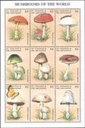 St Vincent 1998 Fungi/ Mushrooms/ Plants/ Nature/ Butterfly/ Ladybird 9v sht (b7735p)