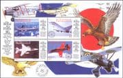 St Vincent 1998 Royal Air Force 80th/ Aviation/ Planes/ RAF/ Jets 4v sht (b6002u)