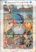 St Vincent 1998 Year of the Ocean/ Fish/ Marine/ Coral/ Wildlife 9v m/s (n14957c)