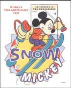 St Vincent 1999 Disney/ Mickey/ Skiing/ Snow Fun/ Sports/ Animation 1v m/s (b2732)