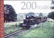 St Vincent 2004 Steam Trains/ 200th Anniv./ Railways/ Rail/ Locomotives/ Transport 1v m/s (s705c)
