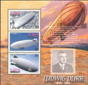 St Vincent 2006 Durr/ Airships/ Balloons/ Flight/ Aviation/ Transport 3v m/s (s5441w)