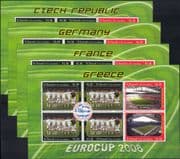 St Vincent 2008 Euro 2008/ Football Championships/ Soccer/ Sports 16 x 6v m/s (n32501c)
