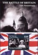 St Vincent 2015 Battle of Britain/ WWII/ World War Two/ Royalty 1v m/s (b4636f)