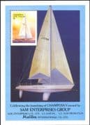St Vincent Grenadines 1988 "Champosa V" Ocean Racing Yacht/ Sailing/ Boats/ Transport 1v m/s b3638a