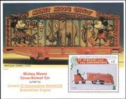 St. Vincent 1995 Disney/ Christmas/ Mickey/ Train/ Railway/ Toys/ Circus 1v m/s (s4368)