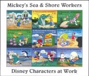 St. Vincent 1996 Disney/ Workers/ Mickey/ Fishing/ Diving/ Sea/ Lighthouse/ Fish 9v sht (n18913)