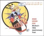 St. Vincent 1999 Disney/ \Mickey/ Goofy/ Snow Fun/ Sledging /Animation 1v m/s (b2730)