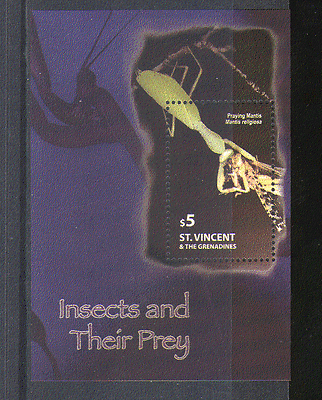 St. Vincent 2005 INSECTS / Nature / Mantis 1v m / s (n14793)