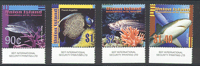 St. Vincent (Union Is.) 2003 Fish / Marine / Coral / Reef / Shark / Nature 4v set (n11222)