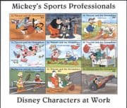 St.Vincent & Grens 1996 Disney/ Basketball/ Golf/ Football/ Racing Car/ Tennis/ Sports 9v sht (b439)