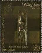 Staffa (L) 1982 Mary Rose/ Sailing Ship/ Carved Bone Angels/ Boats GOLD LEAF 1v s/a (s394r)