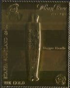 Staffa (L) 1982 Mary Rose/ Sailing Ship/ Dagger Handle/ Boats/ Weapons GOLD LEAF 1v s/a (s394s)
