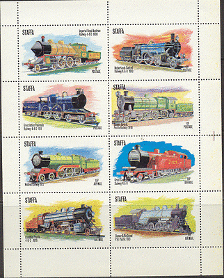 STAFFA (Local) STEAM Trains 8v sht ref:s180