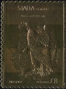 Staffa (Scotland) Birds of Prey/ Bald Eagle/ Eagles/ Nature/ GOLD/ Embossed 1v s/a (s6051b)