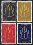 Surinam 1964 Scouts / Jamboree / Fire / Youth 4v set (n27388)
