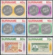 Suriname / Surinam 1983 Coins/ Banknotes/ Money/ Commerce/ Business 6v set (n46535)