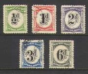 SWA 1931 Postage Due 5v set (a) vfu (n21086)