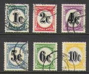 SWA 1961 Postage Due 6v set (a) vfu (n21093)