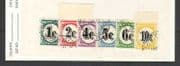 SWA 1961 Postage Due 6v set (c) vfu (n21095)