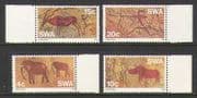 SWA 1976 Rock Painting / Art / Animals 4v set (n19962)