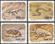 SWA 1978 Snake/ Gecko/ Chameleon/ Mole/ Lizards/ Animals/ Nature/ Wildlife 4v set (n19976)