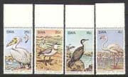 SWA 1979 Birds/ Flamingo/ Pelican/ Plover/ Cormorant/ Wildlife / Nature 4v set (n19969)