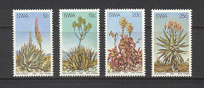 SWA 1981 Aloes/ Succulents/ Plants/ Flowers/ Nature  4v set  (n19671)