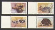SWA 1985 Ostriches / Birds 4v set (n19967)