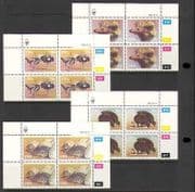 SWA 1985 Ostriches / Birds / Wildlife 4v ctl blks (n19968)