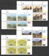 SWA 1986 Caprivi Strip / Map / Boats / Cattle 4v c / b (n19979)