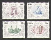 SWA 1986 Ship / Exploration / People / Cao 4v set (n19988)