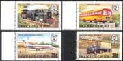 Swaziland 1981 Plane/ Aircraft/ Aviation/ Trains/ Steam Engine/ Railways/ /Rail/ Bus/ Truck/ Motors/ Motoring/ Transport 4v set VFU (n22177a)