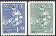 Sweden 1963 World Ice Hockey Championships/ Sports/ Games 2v set ex coil (n43557)