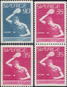 Sweden 1967  World Table Tennis Championships/ Sports/ Games  2v set  (Bklt pr + Coils)  (n46602)