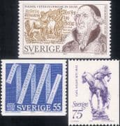 Sweden 1975 Horses/ Metric System/ Statue/ Veterinary/ Books/ Nature 3v set (n46613)