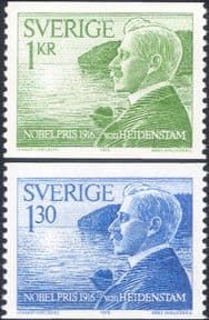 Sweden 1976  Nobel Prize/ Literature/ Writing/ People/ Science  2v set  (n46614)