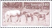 Sweden 1977 Gotland Ponies/ Horses/ Wildlife/ Nature/ Conservation 1v (n24473)