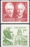 Sweden 1977 Nobel Prize/ Science/ Physics/ Literature/ Writing 2v set (n46622)