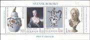 Sweden 1979 Rococo Art/ Artists/ Vase/ Ceramics/ Coffee Pot/ Sculpture 4v m/s (n43826c)