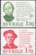 Sweden 1980 Europa/ People/ Health/ Workers/ ILO/ Medical 2v set ex coil (n46627)