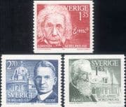 Sweden 1981 Sweden 198 Nobel Prize/ Science/ Physics/ Chemistry/ Writing/ Einstein 3v set (n46610)