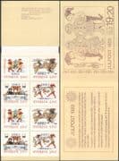 Sweden 1983 Christmas/ Greetings/ Tree/ Food/ Children/ Goat/ Animation 12v bklt (s153b)