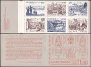 Sweden 1984 Old Towns/ History/ Buildings/ Horses/ Coach/ Boats/ Transport/ Art 6v bklt (n45372)