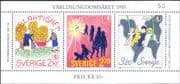 Sweden 1985 International Youth Year/ IYY/ Art/ Paintings/ Drawings 3v m/s (b7703v)