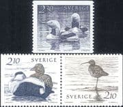 Sweden 1986 Water Birds/ Eider/ Whimbrel/ Diver/ Ducks/ Nature/ Wildlife 3v set (n46606)