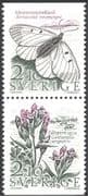 Sweden 1987 Butterfly/ Insects/ Flowers/ Plants/ Nature/ Cattle 2v bklt pr (n43150)