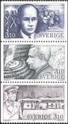 Sweden 1987 Prisoners/ Buses/ People/ Peace/ Freedom/ Transport 3v set strp (n46202)